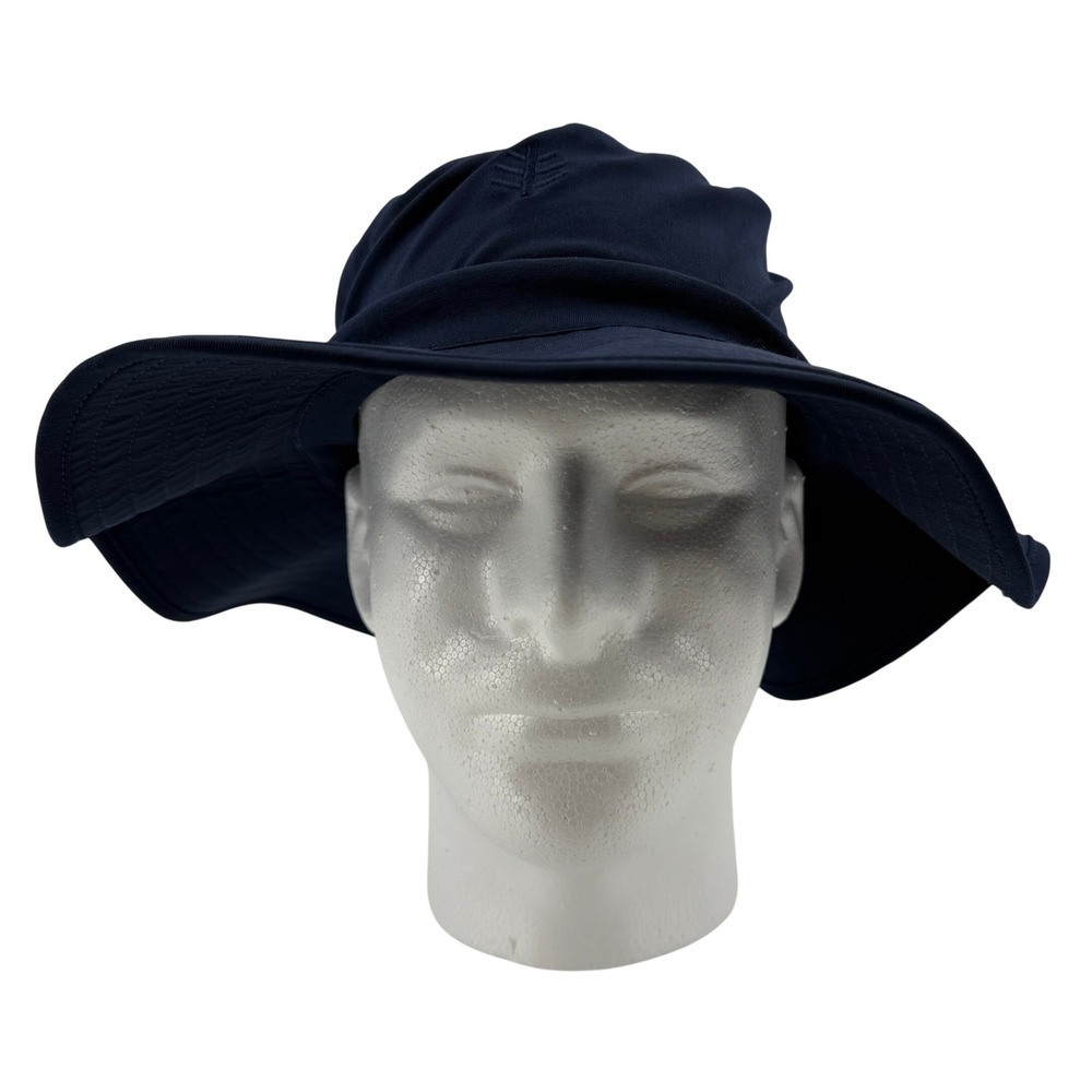 Coolibar Brighton Chlorine Resistant Bucket Hat Navy Blue Adult S/M Pool UPF